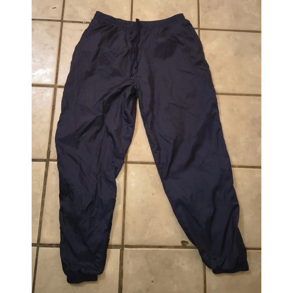 Vintage USA Olympic Team Windbreaker Pants Navy Blue Joggers Men's Size M/L Bagg